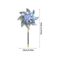 thumbnail image 3 of 10 Pack Plastic Reflective Pinwheel Spinner Toy with Pointed Blades,Outdoor Garden Yard Decoration Rainbow Windmill Party Favor Birthday Gift 8 Blades 22 Inch, 3 of 7