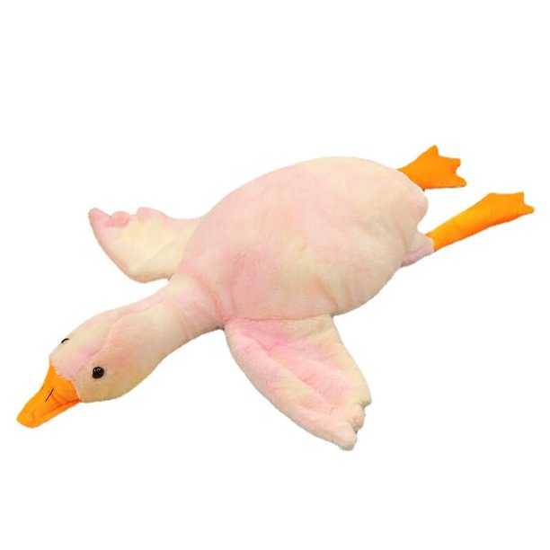 Juguete de peluche de ganso gigante de 50-160CM para niños, Animal relleno, pato suave, cojín, muñeca, juguetes para niños, novia, regalo de cumpleaños zhangyuxiang LED