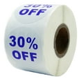 thumbnail image 2 of 30%-Off Sale Stickers, 1.5 Inch Round, Blue/White, 500 Adhesive Labels Per Roll, 45 Rolls, 2 of 4