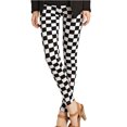 thumbnail image 2 of VIIANLES, mallas deportivas para mujer, pantalones a rayas florales con rejilla, pantalones de cintura alta, mallas sexis con estampado a cuadros a la moda, 2 of 5