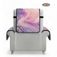 thumbnail image 7 of TSOVTHRID Recliner Chair Cover Non Slip Sofa Covers for Reclining Chairs with Pocket Washable Reclining Chair Furniture Protector Cover for Pets, Purple Pink Marble Texture Print, 7 of 7