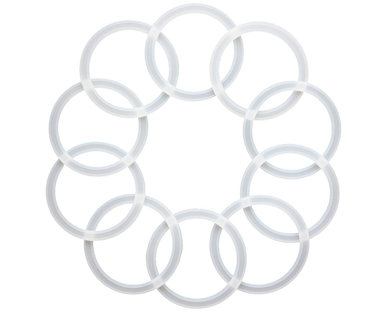 Leak Proof Lids Silicone Sealing Rings Gaskets Seal for Mason Jars Glass Caps 