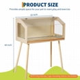 thumbnail image 2 of Huisuilinss Hamster Cage With Legs,Guinea Pig Cage Chew Proof,Large Hamster Habitat,Wood Hamster House With Acrylic Window & Openable Top,Small Animal Cage For Chinchilla Gerbil Rabbits, 2 of 7