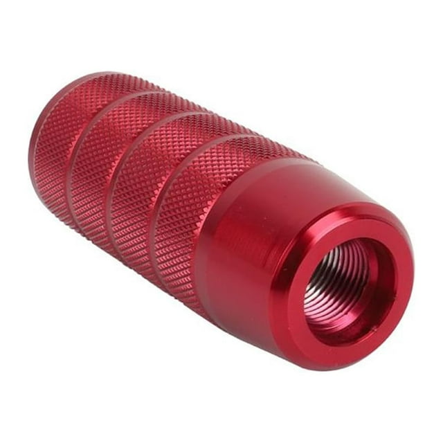 Cabezal de aluminio resistente Speravity para Pomo de palanca de cambios de coche rojo 9.5*3.2*3.2 cm