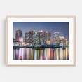 thumbnail image 2 of City Reflections - Photography Cityscape Nightlife Skyline Harbor Architecture Neon Sign Boat Unframed Wall Art Print 8 x 12 inches, 2 of 7