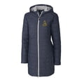 thumbnail image 2 of Women's Cutter & Buck Heather Navy Northern Arizona Lumberjacks Vault Rainier Primaloft Eco Hooded Long Coat, 2 of 3