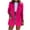 Hot Pink, variant on Lindreshi Womens Plus Size Blazers on Women Business Attire Solid Color Long Sleeve Cardigan Top Jacket Coat