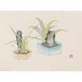 thumbnail image 2 of Anonymous 24x19 Black Ornate Framed Double Matted Museum Art Print Titled: Bonsai Kabenzu, Pl.26 (1868-1912), 2 of 5