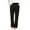 Black, variant on WREESH Womens Cotton Linen Pants Casual Color Fashionable Pocket Elastic Waist Straight Pants Black
