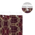 thumbnail image 5 of Yayeee Shower Curtain with Hooks 72"x72" Waterproof Fabric Bathroom Hanging Decor, Gold Abstract Pattern, 5 of 5