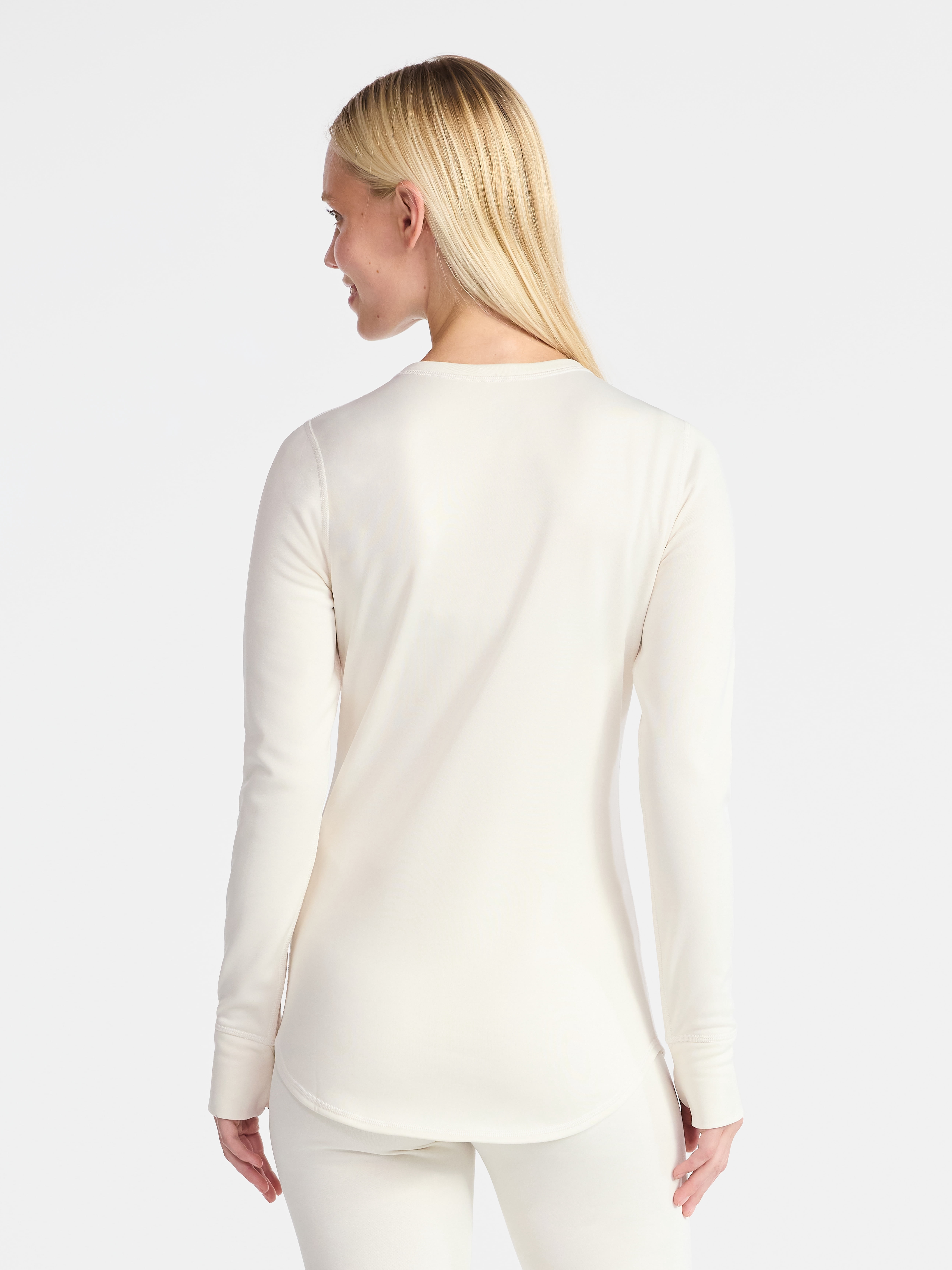 ClimateRight by Cuddl Duds Women's Warmer Thermal Guard Base Layer Crew Neck Base Layer Top, Sizes XS to 4X