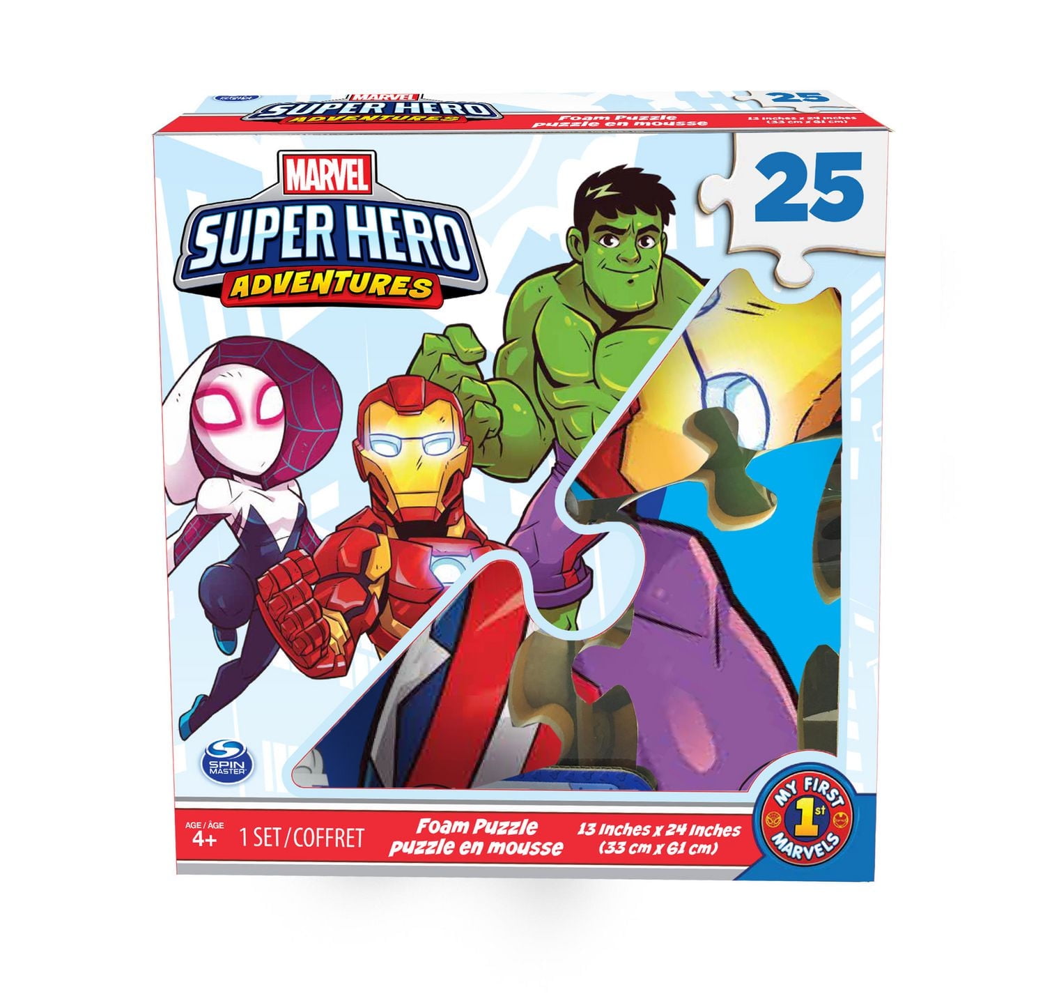 Cardinal Games Marvel Superhero Adventures 25-Piece Foam Puzzle