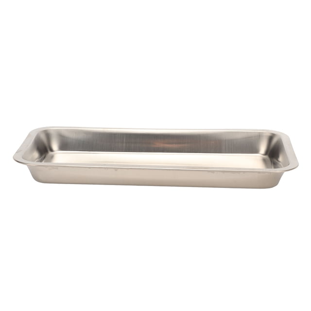 Bandeja quirúrgica de acero inoxidable, bandeja de almacenamiento rectangular de acero inoxidable para uso quirúrgico y dental, bandeja de almacenamiento de