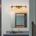thumbnail image 5 of Over Mirror Crystal Bathroom Vanity Light 4-Light BlackGold Vanity Light for Bathroom Dressing table, 5 of 10
