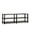 Dark Brown & Black, variant on Furinno Turn - S - Tube No Tools 3 - Tier Entertainment TV Stand, Black