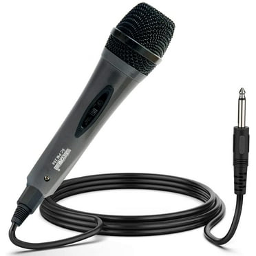 Microphone Dynamic Vocal Handheld Mic Cardioid Unidirectional Microfono w On Off Switch   XLR Audio Cable for Singing Karaoke Public Speaking & Parties - PM-286
