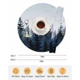 thumbnail image 6 of 13 Inch Round Placemats Set of 4, Forest Non Slip Heat Insulation PP Table Mats, Dark Blue Fall Bird Vintage Farmhouse Tree Washable Place Mats for Kitchen Dining Party Table Decor, 6 of 7