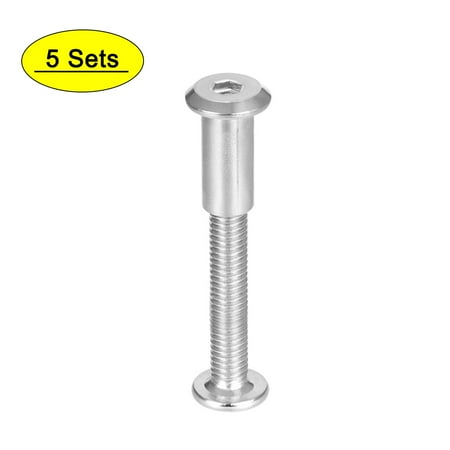 

Uxcell Male M6x35mm Hex Socket Screw Post Stainless Steel 5 Sets