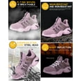 thumbnail image 4 of AUXDIQ Work Shoes Men Women Breathable Steel Toe Cap Industrial Trainers Lightweight Construction Sneakers Sport Shoes, 4 of 6