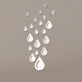 thumbnail image 2 of ziyahi 20pcs DIY Removable 3D Water Drop Mirror Decal Vinyl Art Wall Sticker Home Decor, 2 of 7