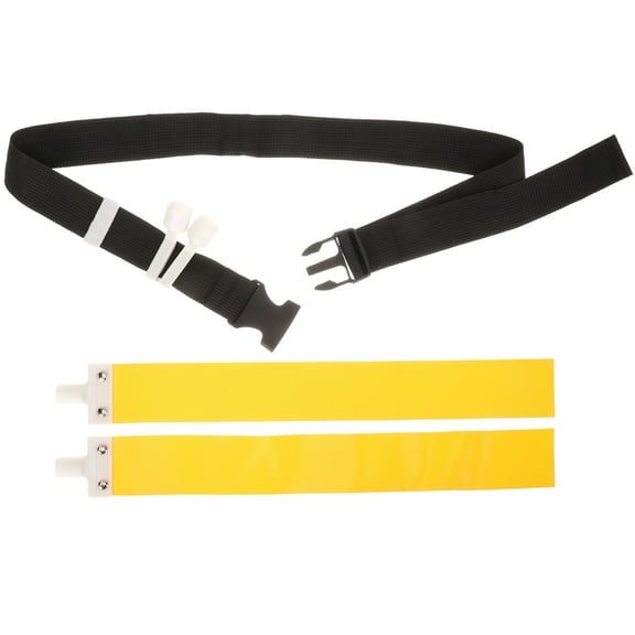 Football Game Belt with Yellow Flags for Sports Use Adjustable Polyester Design Fits All Ages 1 Belt