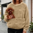 thumbnail image 2 of TGPMGRZ Cat Hoodie with Pouch Pet Carrier Kangaroo Pocket Dog Sweatshirt Unisex Oversized Fit, 2 of 6