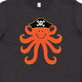 thumbnail image 4 of Inktastic Pirate Octopus Kids Funny Youth T-Shirt, 4 of 5
