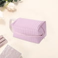 thumbnail image 3 of Unique Bargains 1 Pc Simple Wrist Makeup Bag Pink PU Leather, 3 of 6