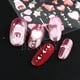 thumbnail image 3 of 5D Relief Cute Bears Snow Nails Stickers Winter Gloves Snowflake Christmas Decoration Design Manicure Decals on New Year JI-5D20, 3 of 4