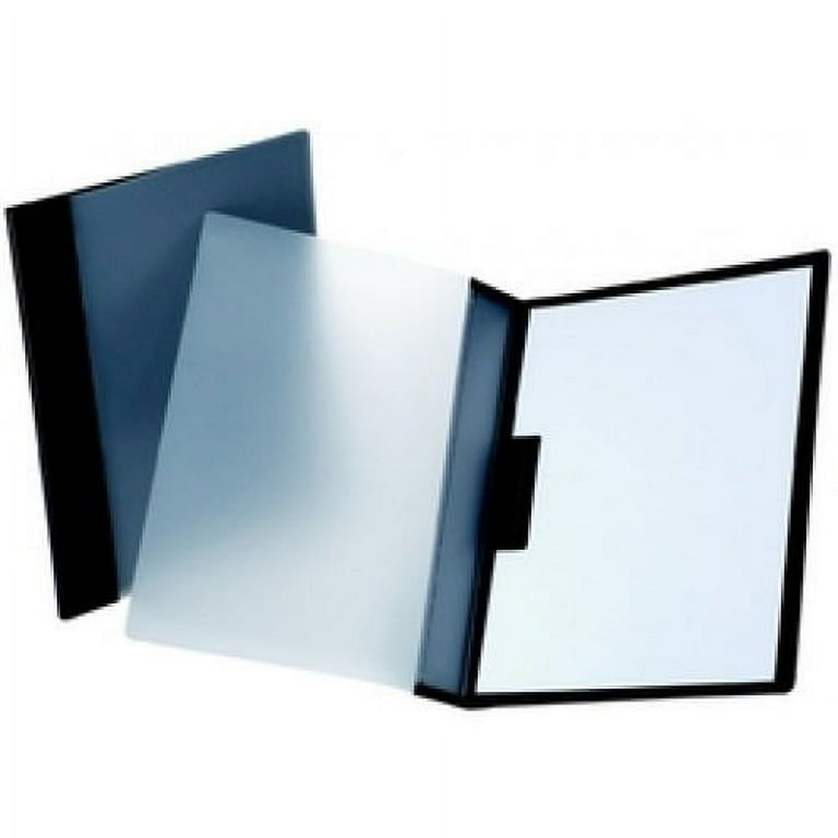 Report Cover with Hidden Swing Clip, 8.5 x 11, Frosted/Black Report Cover with Hidden Swing Clip, 8.5 x 11, Frosted/Black