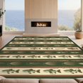 thumbnail image 2 of Design&I 8'x10' Washable Area Rug Vintage Fishing Fly And Tackle Motif With Rustic Angler Stripe Border for Living Room, Family Extra Large Skid-Resistant Low Profile, 2 of 7