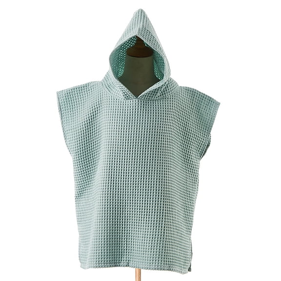 hengsof Children's Hooded Swimsuit Cover Up for Boys and Girls Waffle Towel Poncho Highly Absorbent Quick Drying Suitable for Beach Swimming Pool Bathroom Wear