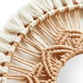 thumbnail image 2 of Espejo colgante de pared Sunnimix bohemio con flecos de Macramé decorativo Blanco, 2 of 7