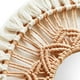 thumbnail image 2 of Espejo colgante de pared bohemio con flecos de macramé, tapiz decorativo para sala de estar Blanco, 2 of 2