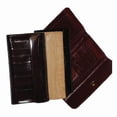 thumbnail image 3 of Womens Eel Skin Leather Deluxe Checkbook Wallet E 2575, 3 of 6
