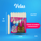 thumbnail image 2 of CAJA DE VELAS APAGÓN 6PAQ DE 16PZ | VELADORAS SAN JUAN, 2 of 2
