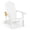 White, variant on Aimee Lii Weather Resistant Outdoor Chair with Cup Holder, Outdoor Patio Furniture, Navy