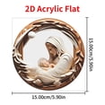 thumbnail image 3 of Juego de Adornos de Natividad, Artesanía Exquisita, Diseño Navideño Tradicional, Decoración Versátil para Colgar o de Mesa, Espíritu Festivo Religioso, Juego de 7 Piezas, Material Duradero, 3 of 7