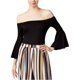 thumbnail image 1 of bar III Body de manga acampanada para mujer, negro, XX-Small, 1 of 2