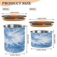 thumbnail image 3 of 17OZ Food Storage Can - Keep Coffee Tea Flour & More Fresh - Ideal for Cereal Nuts & Pet Food Warm Blue Tie-dye Pattern, 3 of 9