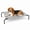 Gray, variant on PHYEX Cooling Dog Bed for Large Dogs, Raised Elevated Pet Bed for Indoor Outdoor, 50.5" L x 30.5" W x 7.8" H, Brown