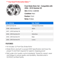 thumbnail image 2 of Front Brake Rotor Set - Compatible with 2006 - 2010 Hummer H3 2007 2008 2009, 2 of 2
