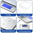 thumbnail image 4 of Kitchen Food Scale, Rechargeable Scale for Food Ounces and Grams, High Precision Digital Scale Used for Baking, Coffee Making, with LCD Display and 2 Trays, 4 of 7