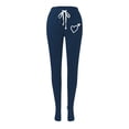 thumbnail image 3 of Gibobby Pantalones deportivo casuales para mujer, cómodos pantalones de pijama con pierna recta, pantalones de yoga con cordón, transpirables, pantalones de pijama con bloques（Aqua， S), 3 of 5