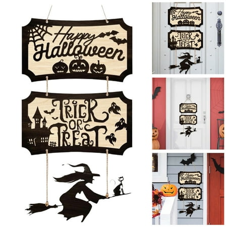 

Welcome Happy Sign Decoration Wooden Front Door Pendant
