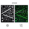 thumbnail image 1 of Calcomanías 3D para uñas calcomanías serpiente negra sangre arañazos payaso ojos de Halloween tatuaje diseño deslizante invierno manicura decoración SAF792 Tan Jianjun unisex, 1 of 2