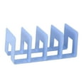 thumbnail image 2 of Sujetalibros acrílicos, estante divisor de armario, accesorios de oficina, estantería de 4 compartimentos para revistas de escritorio de estudio en ca Azul, 2 of 9