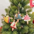 thumbnail image 2 of Christmas Tree Hanging Elves Ornaments Christmas Tree Pendant Xmas Home Holiday Decor 3.15x3.94 inch, 2 of 6