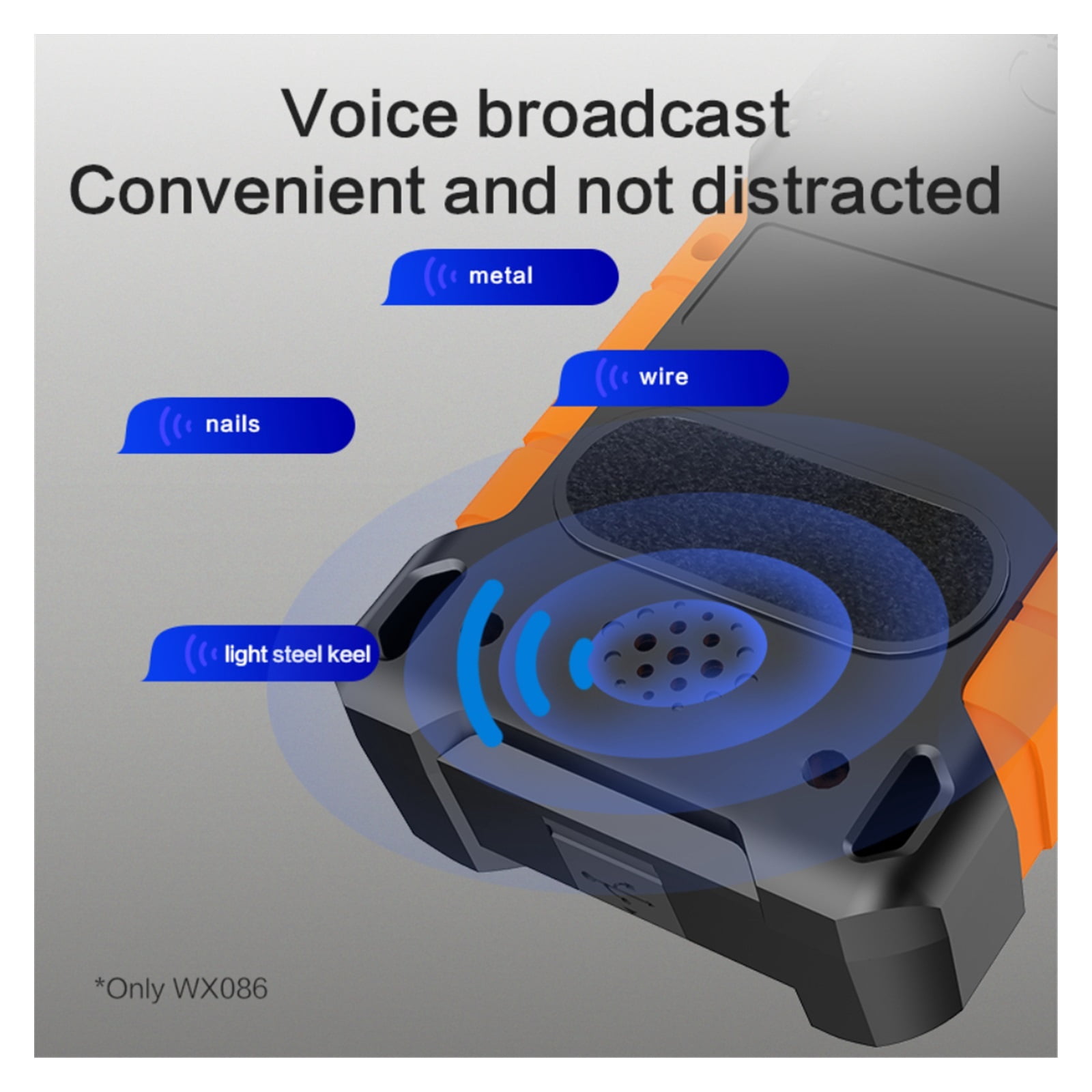 3in1 Multifunctional Detector Wall Metal Wood Cable Detector Digital Color Display USB Voice Broadcast ,Accurate and Quick