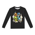 thumbnail image 5 of Pyjamas pour Garçons Ensemble de Pyjama Imprimé Dinosaure Col Rond Manches Longues Pantalon 2 Pcs Printemps Automne Pyjamas Bébé Noir 4 Ans-5 Ans, 5 of 5